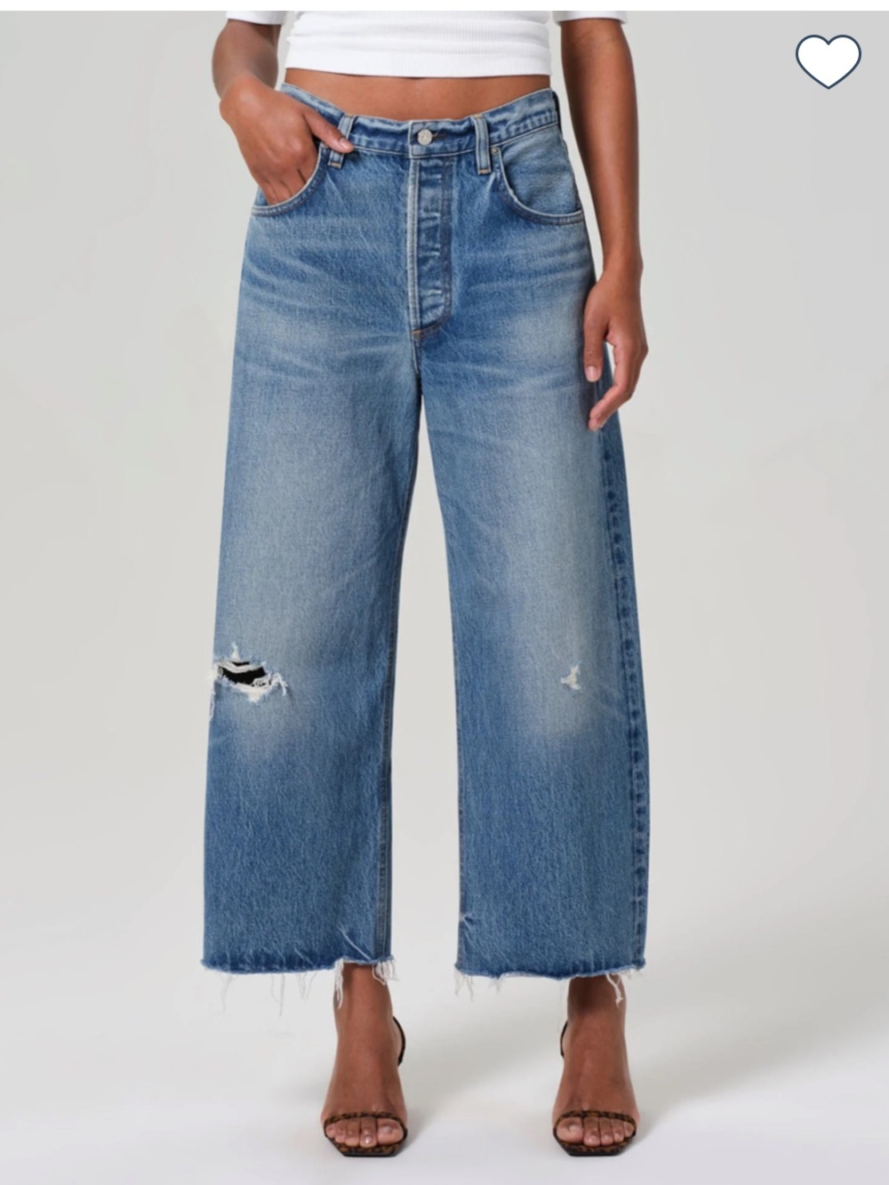 CITIZENS OF HUMANITY Ayla Raw Hem Crop In Solano